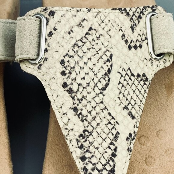 Vionic Wanda Flip Flop Womens Size 10 Beige T Strap Snake Embossed Thong Sandal - Picture 4 of 10